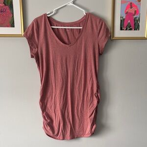 Thyme Mayernity V-Neck Pink Top